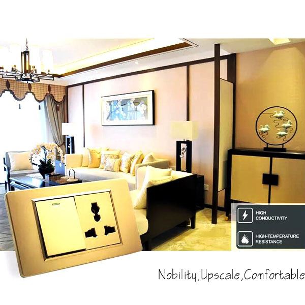 Pencahayaan Multi Faksi Sakelar Dinding Listrik Dan Soket Panel Besar